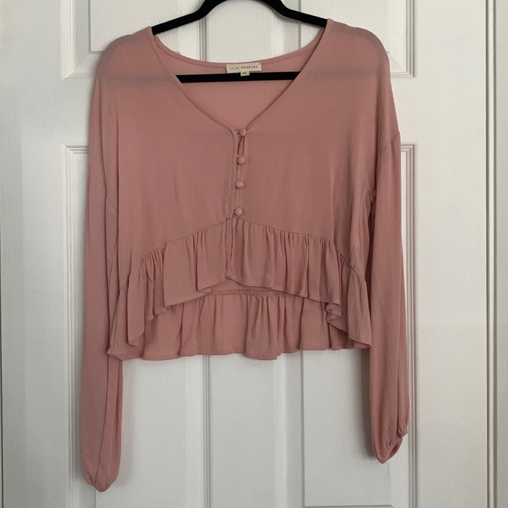 LA Hearts Long Sleeve Top XS